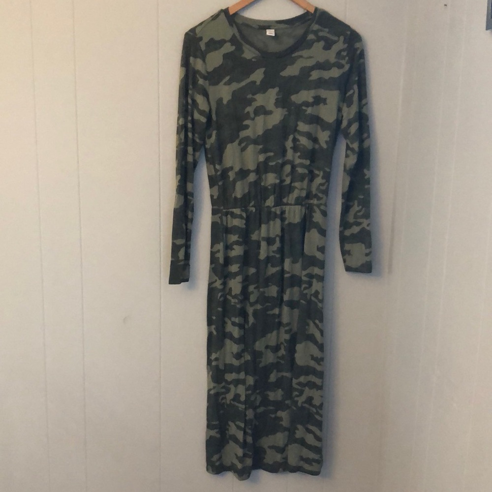Camo Midi Dress